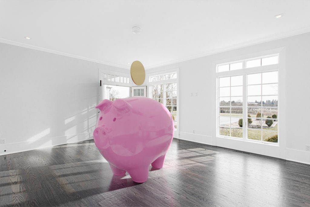 piggy bank virtual staging